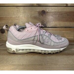 Mens Size 9.5 Nike Air Max 98 Pink Pumice Low Top Athletic Sneakers 640744-200